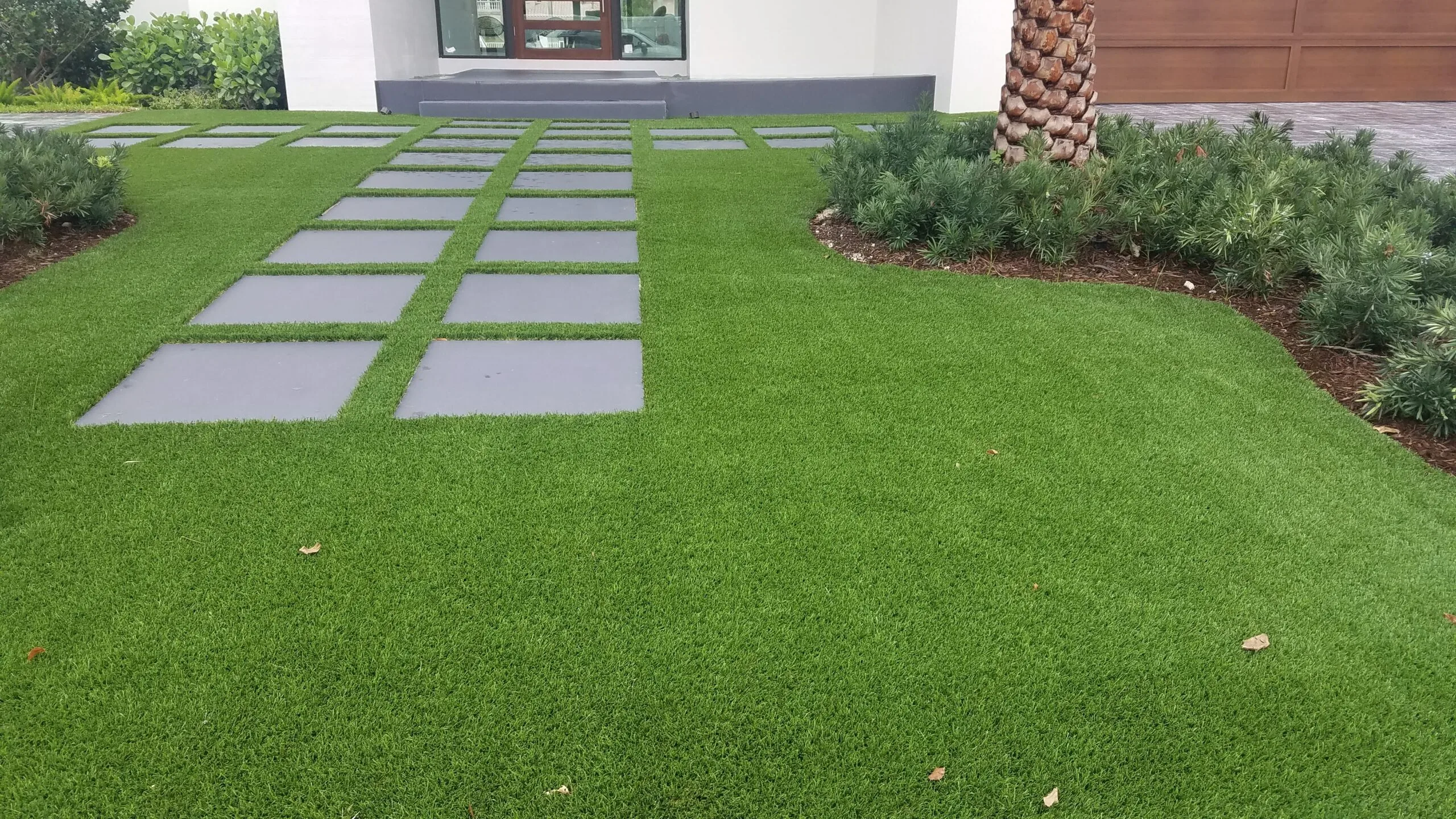 smart synthetic turf with pavers professional artificial turf installation