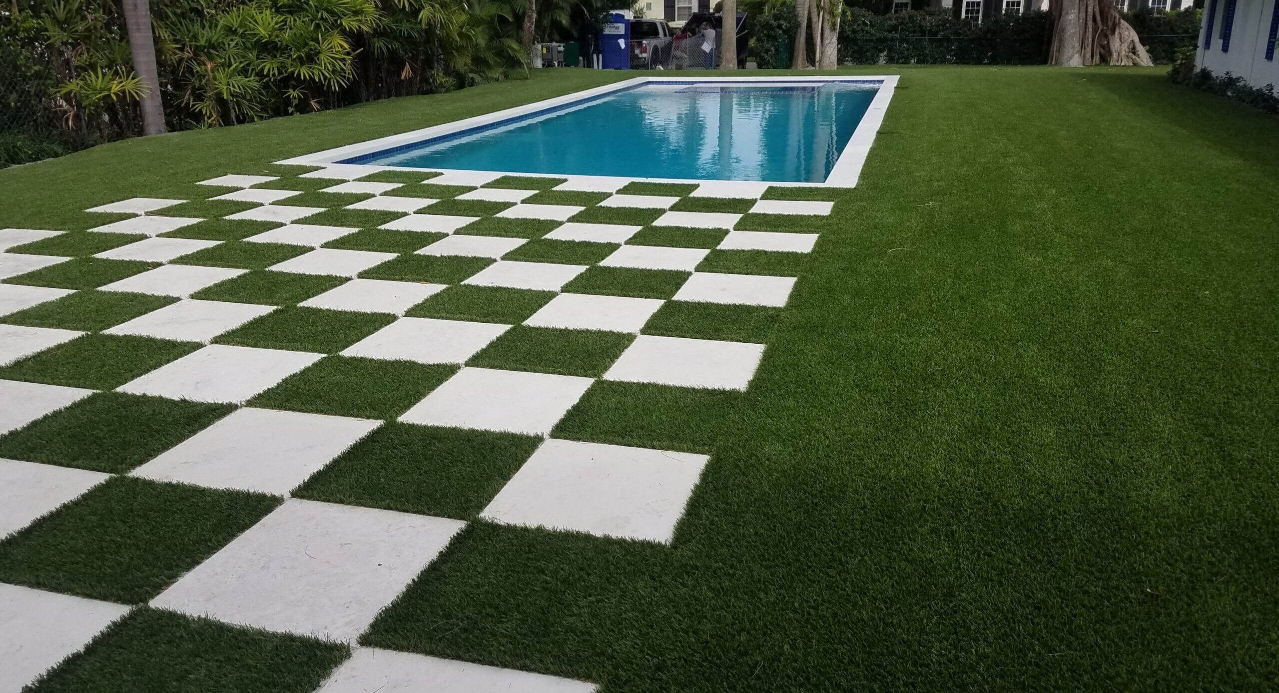 Artificial Grass With Pavers smart synthetic turf